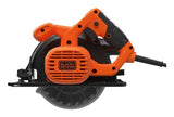 Sierra De Mesa Black Decker Cs 1200-Qs De 1200 W Y 165 Mm, Color Naranja Y Negro.