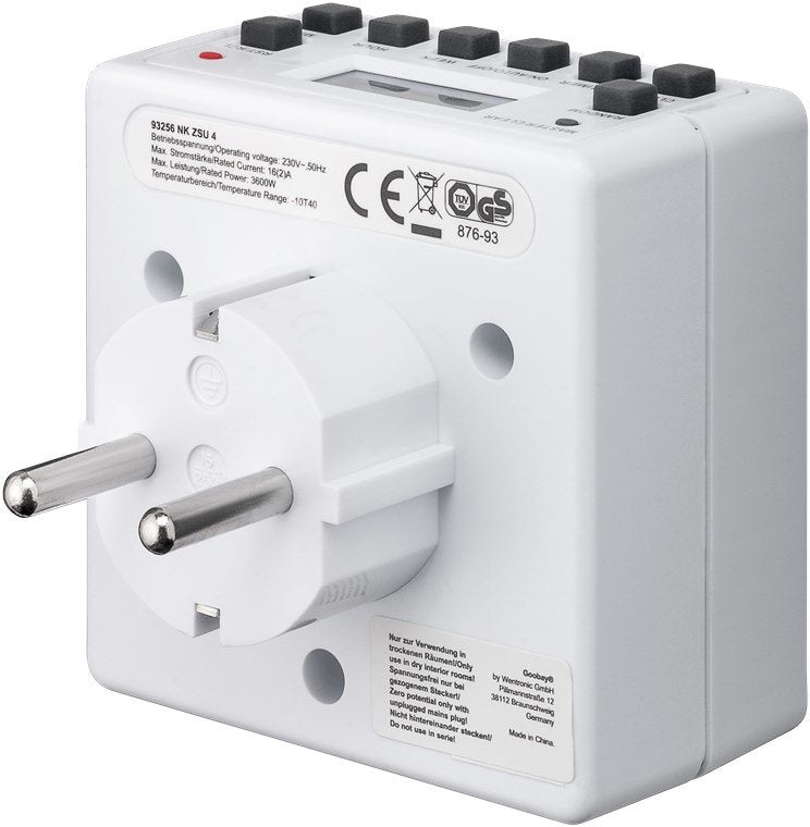 Goobay 55541, Temporizador Blanco