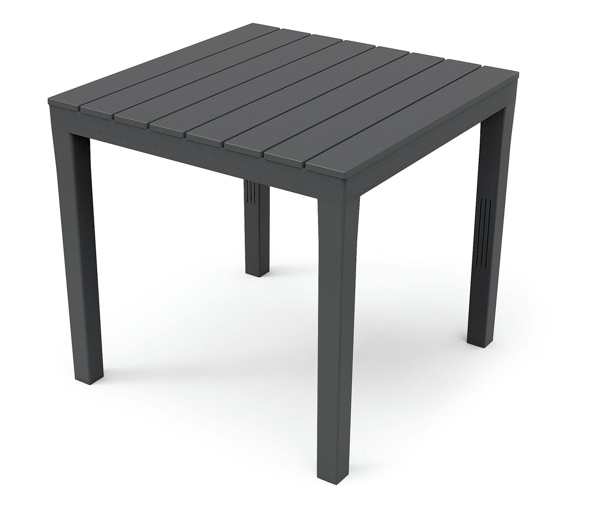 Mesa Cuadrada De Jardin Color: Negro 78x78x72cm Modelo: Bali Ipae Progarden