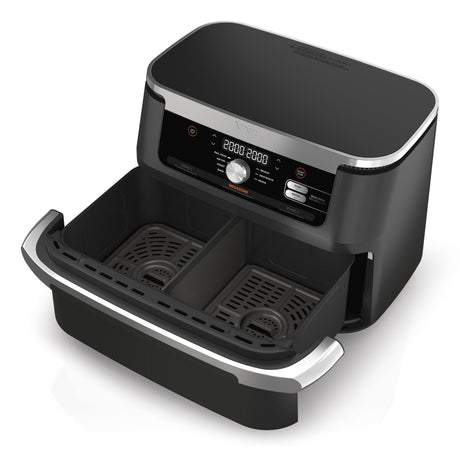 EAN 0622356270373 - Ninja AF500EU freidora Doble 10,4 L Independiente 2470 W Freidora de aire caliente Negro, Acero inoxidabl imagen 5