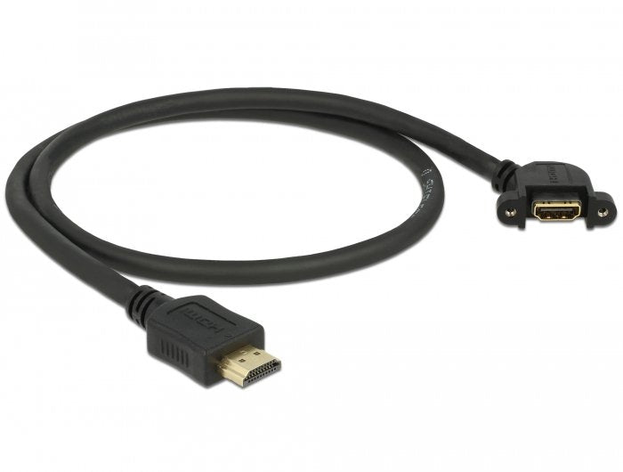 Delock Cable Hdmi A Macho > Hdmi A Hembra Para Instalación 110° 4k 30 Hz 0,5 M