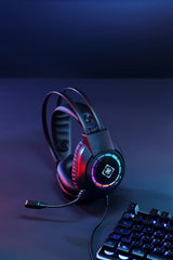 Deltaco Dh220 Gaming Headset Usb Stereo Rgb Schwarz