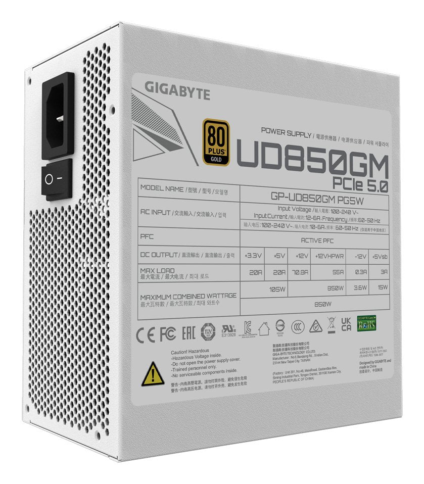 Fuente Alimentacion Gigabyte 850w 3.0 80plus Gold Modular