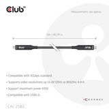 EAN 8719214473662 - CLUB3D CAC-2580 cable USB 15 m USB C Negro imagen 4