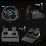 EAN 3700104441828 - Spirit of Gamer SOG-RWP5 mando y volante Negro, Azul USB Volante + Pedales Digital PlayStation 5, PlaySta imagen 5