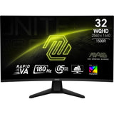 Monitor Msi Mag 32cq6f  (31.5") 2560 X 1440 Pixeles Wide Quad Hd Negro