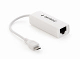 Gembird Adaptador Micro Usb A Rj45 Lan 100mbit/S Blanco Nic-Mu2-01