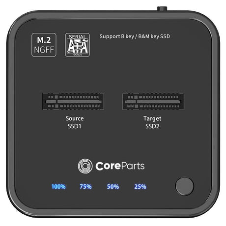 EAN 5704174818564 - CoreParts MS-CLONER-SATA base de conexión para disco duro USB 3.2 Gen 2 (3.1 Gen 2) Type-C Negro imagen 3