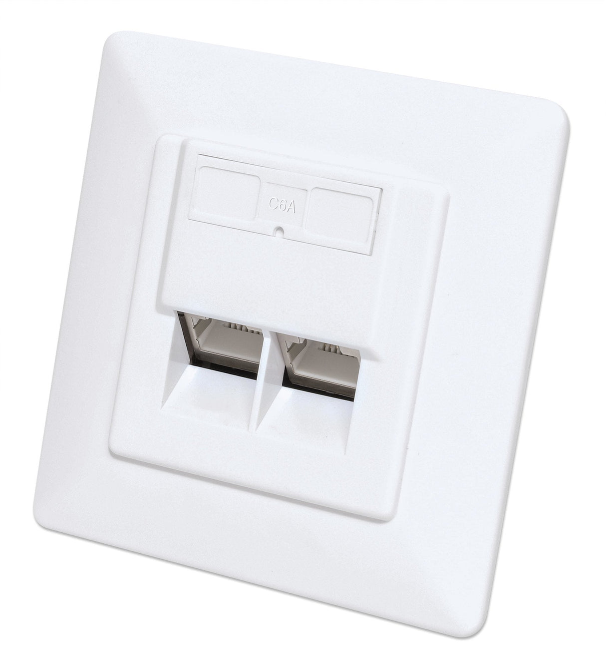 EAN 0766623771917 - Intellinet 771917 toma de corriente 2 x RJ-45 Blanco imagen 1