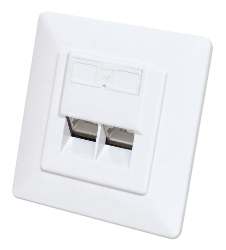 EAN 0766623771917 - Intellinet 771917 toma de corriente 2 x RJ-45 Blanco imagen 1
