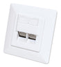 EAN 0766623771917 - Intellinet 771917 toma de corriente 2 x RJ-45 Blanco imagen 1
