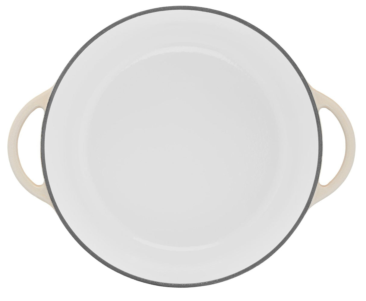 Tefal Servierpfanne Lov Gusseisen Ø 28cm (Beige, Mit Deckel, 3,8 Liter) E25972