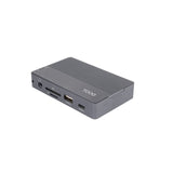 Docking Usb Tipo-C Tooq Tqe-2242g Ranura Ssd M.2 1xhdmi 1xrj45 1xusb 1xusb Tipo-C 1xlector Tarjetas 1x Jack 3.5 1xusb Tipo-C Pd