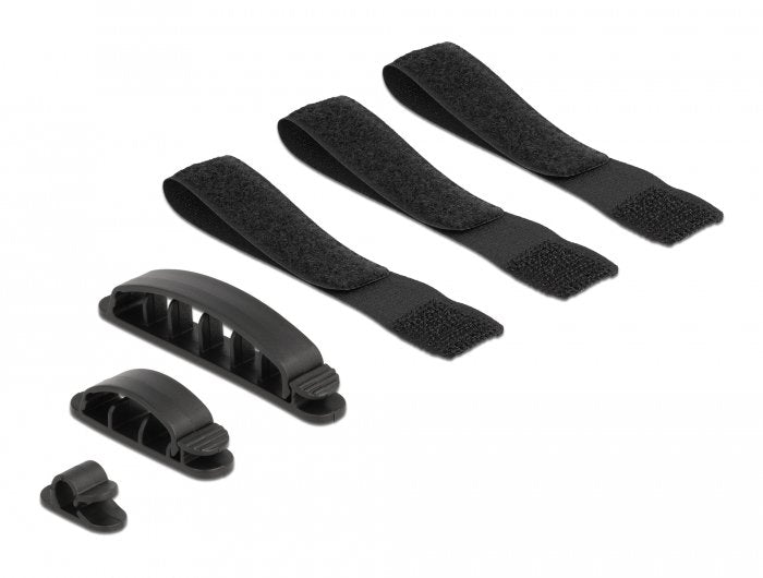 Delock Cablehalter Und Klettband Set 6 Stück