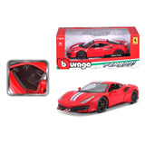 EAN 4893993260263 - BBURAGO Ferrari 488 Pista Modelo a escala de coche superdeportivo Previamente montado 1:24 imagen 3