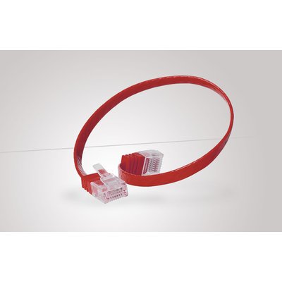 S-Impuls Cable De Red Cat. 6 Plano, U Utp, Rojo, 5m