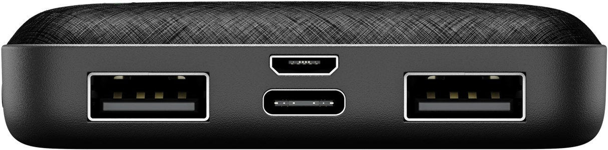 Goobay Power Bank Compacto 5.000 Mah Negro, 5 Ah, 2x Usb-A, 1x Usb-C 64961