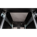 Roline 19-Zoll Serverschrank Pro 42 He, 600x1000 Bxt Schwarz Plexiglas