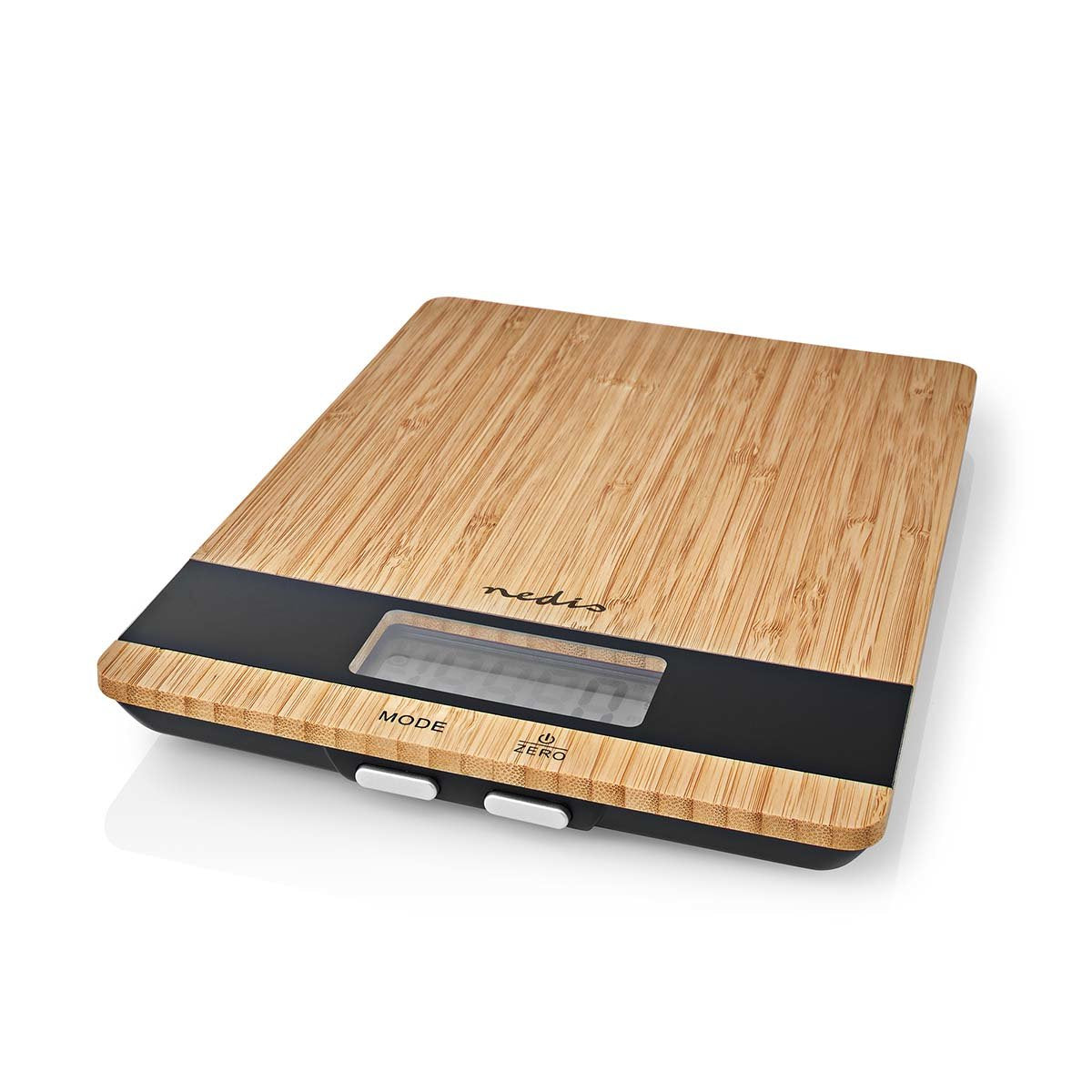 Nedis Bascula De Cocina  Digital  Madera / Plastico  Marron