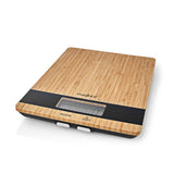Nedis Bascula De Cocina  Digital  Madera / Plastico  Marron