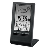 Hama Medidor De Temperatura Y Humedad Para Interior - Pantalla Digital - Reloj - Prevision Meteorologica -
