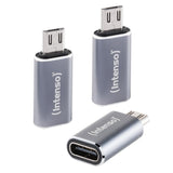 Intenso 3-Pack Usb Adaptador Usb-C -> Usb-Micro C480m Aluminiu