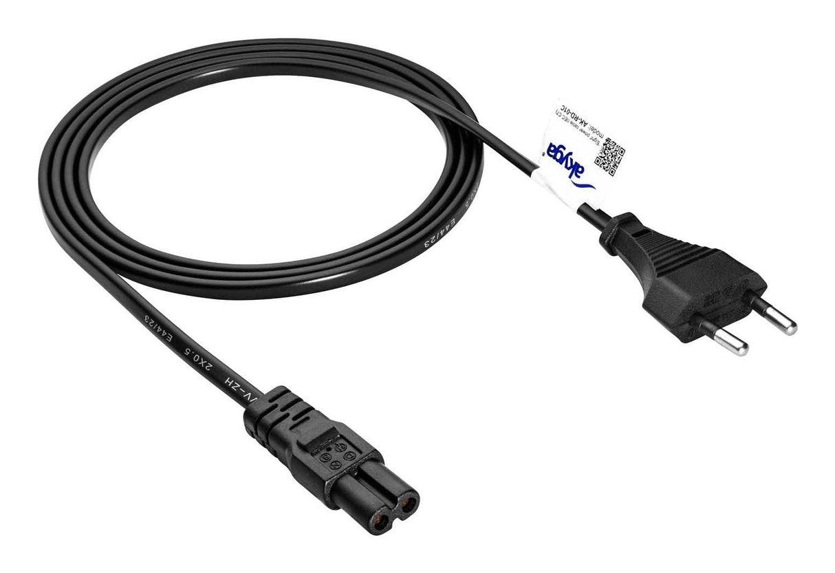 Akyga Cable De Alimentacion Para Portátil Ak-Rd-01c Eight Cu Cee 7 16 Iec C7 1.5m