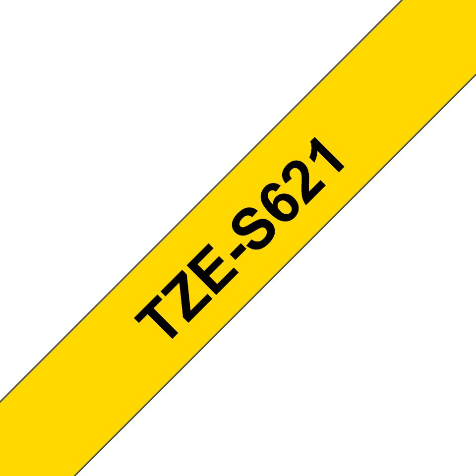 Brother Cinta Laminada Amarillo / Negro (Superadhesiva) 9mm