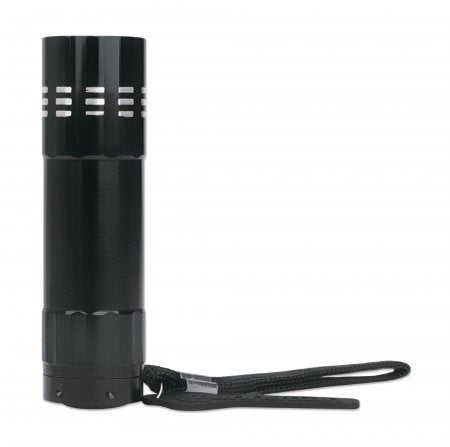 Linterna Led De Aluminio - 3 Piezas Salida Brillante De 45 Lúmenes, Nueve Led, Formato Compacto, Tres Antorchas, Negro
