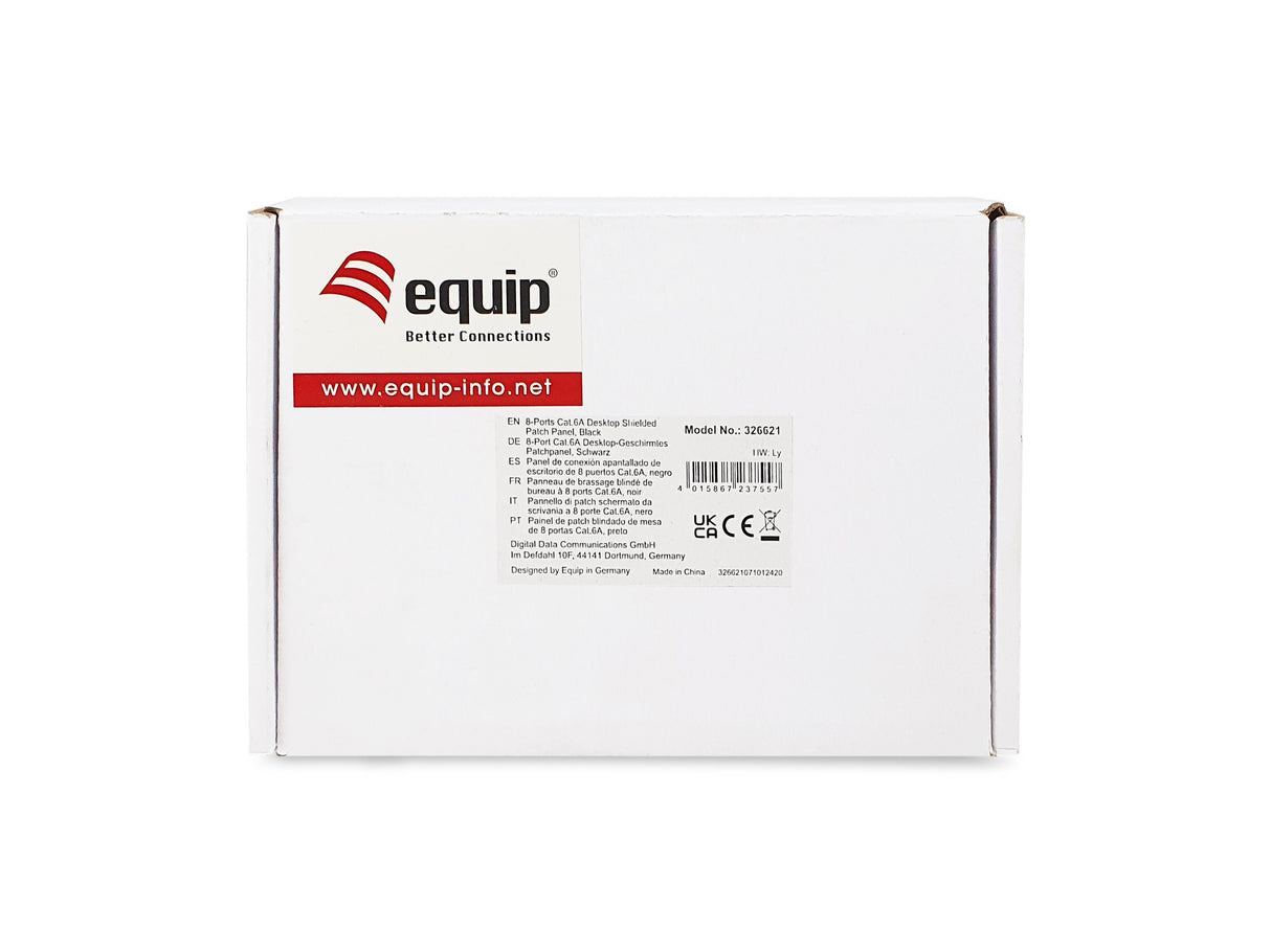 Equip Patchpanel 8x Rj45 Cat6a Ftp 1he Premium Negro