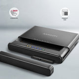 Axagon Adsa-Cc Usb-C 10gbps - Nvme M.2 Ssd & Sata 2.5"/3.5" Ssd/Hdd Clone Mamer 2