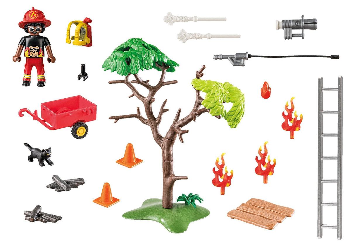 Playmobil 70917 Duck On Call Accion Rescate De Bomberos Rescata Al Gato!