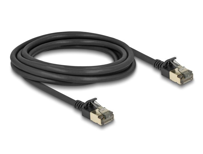Delock 80341 Rj45 Cable De Red Cat.8.1 F/Ftp Slim Pro 3 M Negro