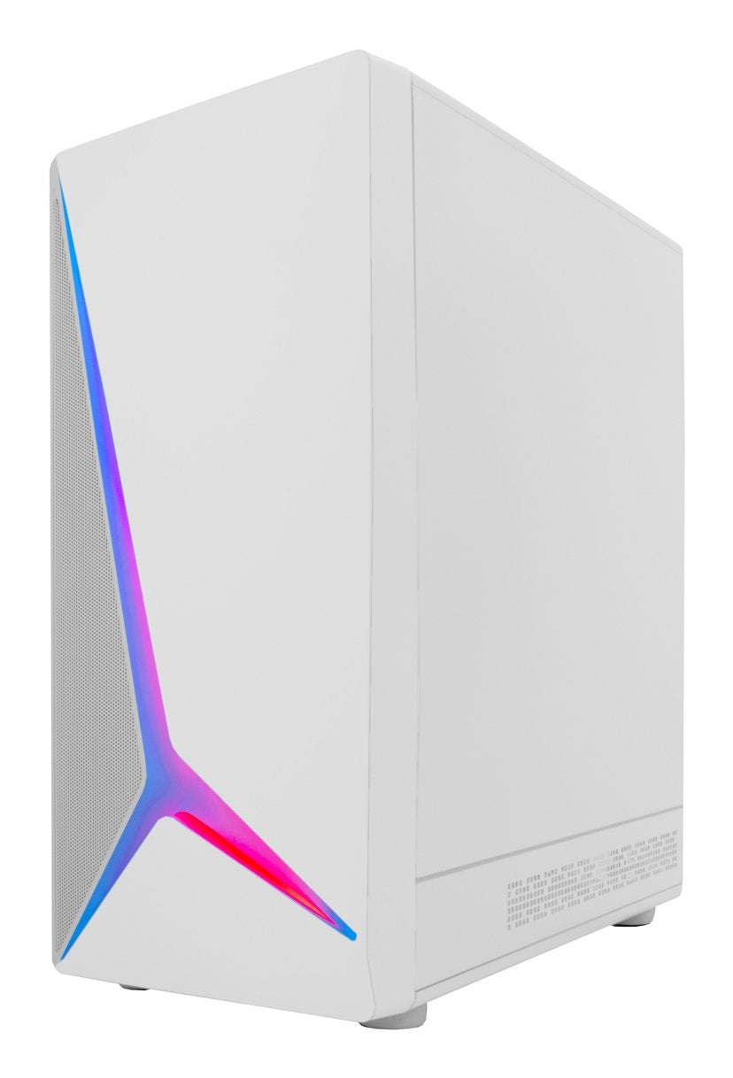 Caja Pc Coolbox Gaming Atx Ga450 Starlight White Argb Usb-C 1 Vent.