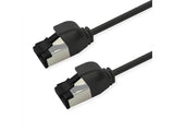Roline S Ftp Cable De Red Kat.8.1, Slim, Poe, Schwarz, 3m