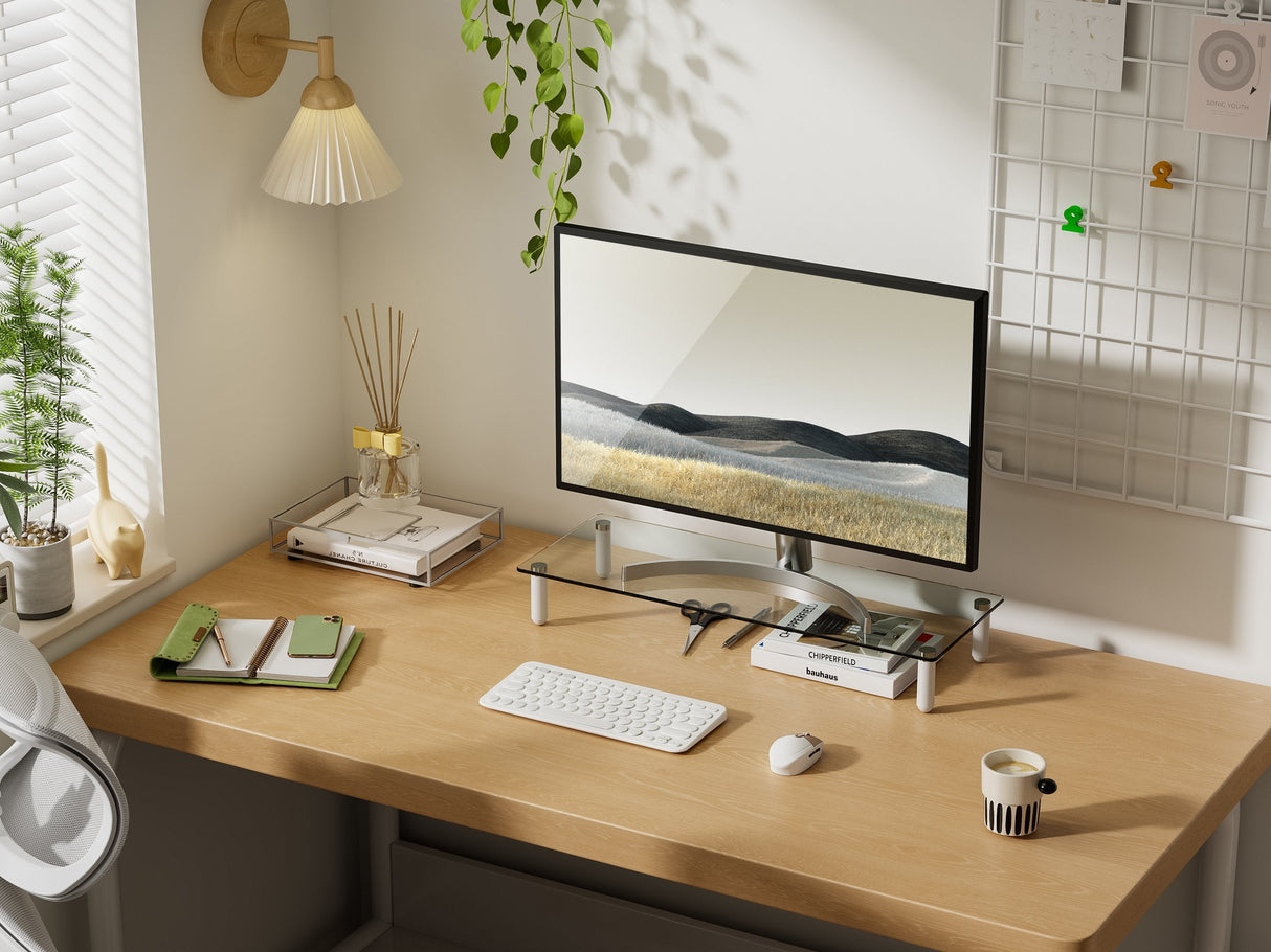 Stand De Sobremesa Para Pantalla Equip 650882 Cristal Templado Hasta 20kg