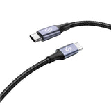 Cable Plus 100w Usb-C/Usb-C 2 M Negro Subblim 100w/ Longitud: 2m/  Usb-C &Harr; Usb-C/ Pd 3.0 Y Qc 3.0,