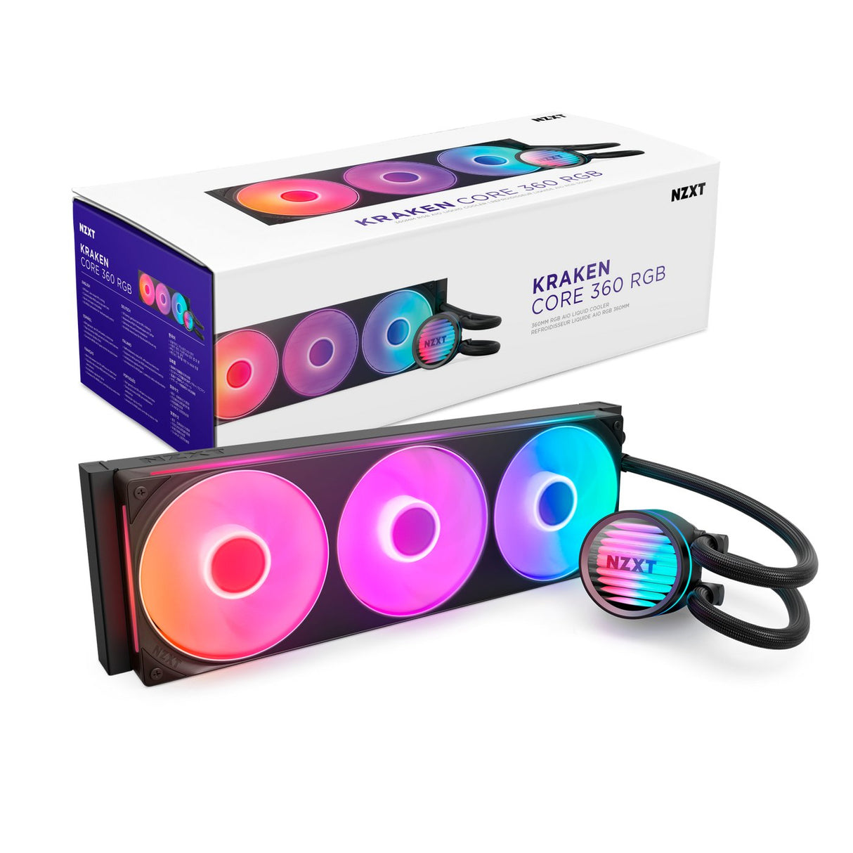EAN 5056547206233 - NZXT Kraken Core 360 RGB Procesador Kit de refrigeración líquida 12 cm Negro 1 pieza(s) imagen 2