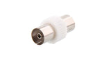 Adaptador T Nb Coaxial 9.5mm Vers 9mm F/F (Blanco)