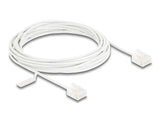 Delock Rj45 Cable De Red Cat.6 Utp Ultra Slim 5 M Blanco Con Kurzen Machon