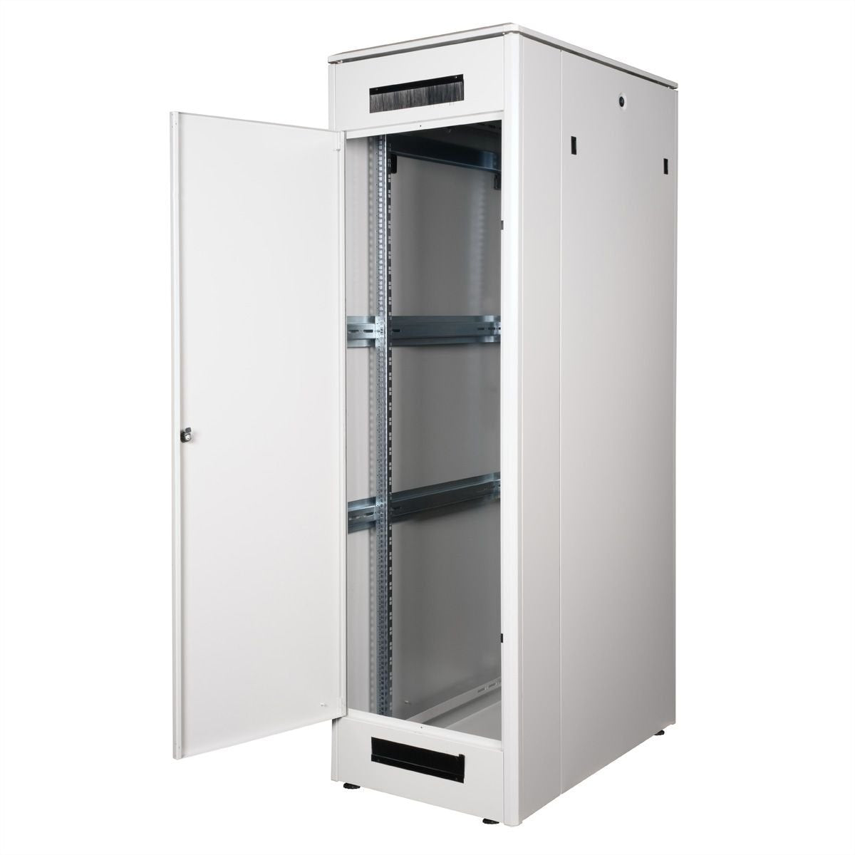 Roline 19-Zoll Netzwerkschrank Pro 42 He, 600x1000 Bxt Glastr Grau