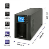EAN 5901878530420 - Qoltec 53042 sistema de alimentación ininterrumpida (UPS) Doble conversión (en línea) 1 kVA 800 W 2 salid imagen 3