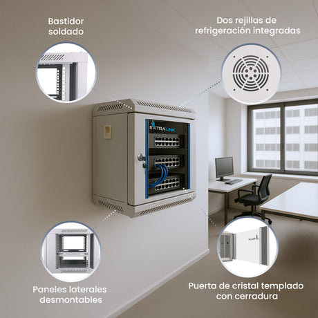 EAN 5903148914466 - Extralink EX.14466 armario rack Bastidor de pared imagen 14