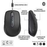 EAN 5099206111721 - Logitech MX Anywhere 3S ratón Oficina Mano derecha RF Wireless + Bluetooth Laser 8000 DPI imagen 15