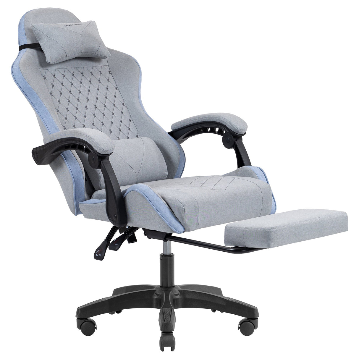 EAN 8435693112969 - Mars Gaming MGCXFSBL silla para videojuegos Silla para videojuegos de PC Asiento acolchado Azul, Gris imagen 6
