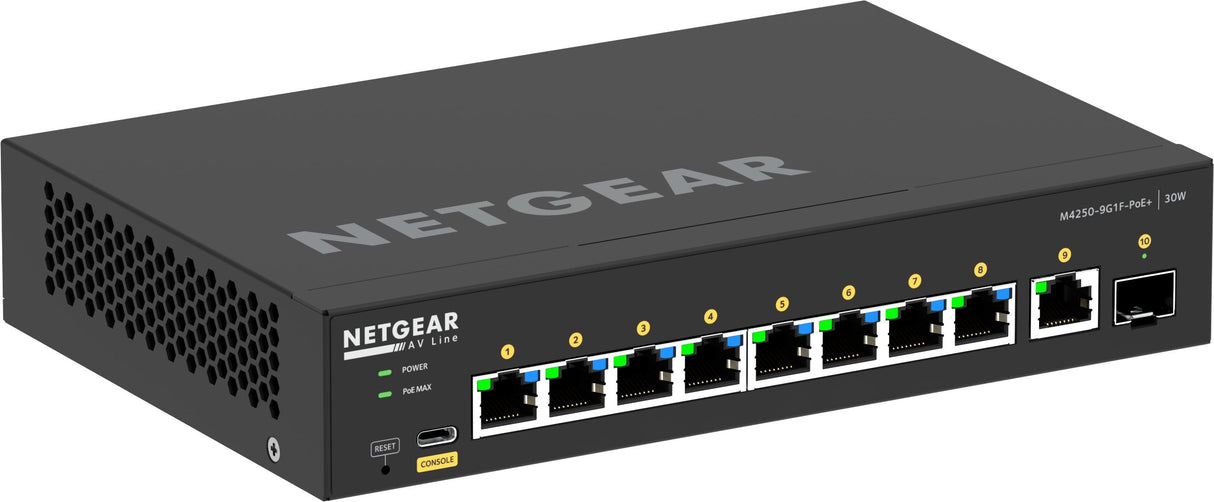 Netgear Gsm4210pd-100eus Switch Gestionado L2/L3 Gigabit Ethernet (10/100/1000) Energía Sobre Ethernet (Poe) Negro