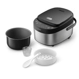 EAN 8720389055300 - Philips HD3093/80 arrocera 0,85 L 653 W Negro, Plata imagen 7