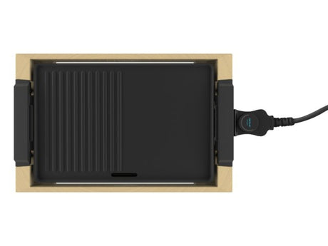 EAN 8435484030588 - Cecotec Tasty&Grill 2000 parrilla de interior 2000 W Bamboo, Negro imagen 2