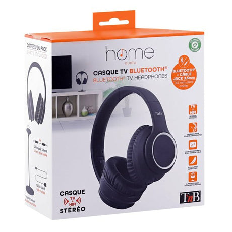 EAN 3303170104736 - T'nB CBTHOME auricular y casco Auriculares Inalámbrico y alámbrico Diadema TV USB Tipo C Bluetooth Negro imagen 4