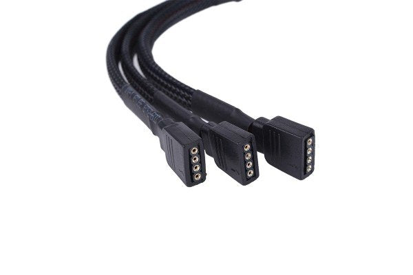 Alphacool Cable En Y Rgb De 4 Pines > 3x 4 Pines Negro, 30 Cm